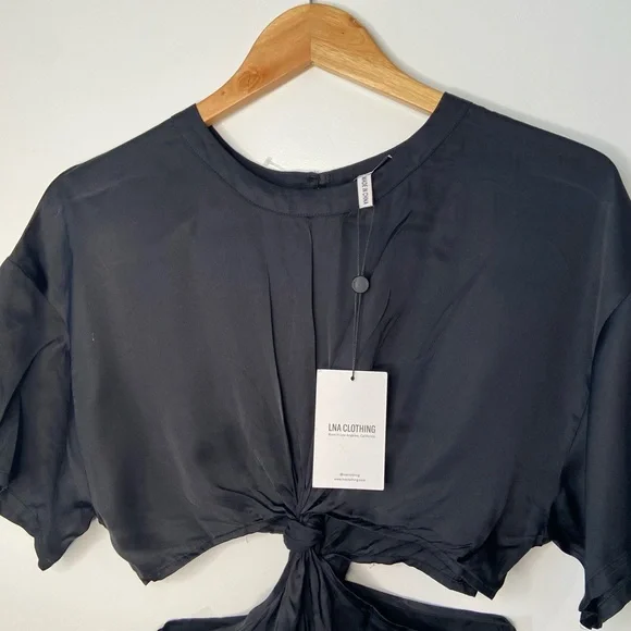 LNA Black Saani Silky Mini Dress Size XS - Picture 9 of 11